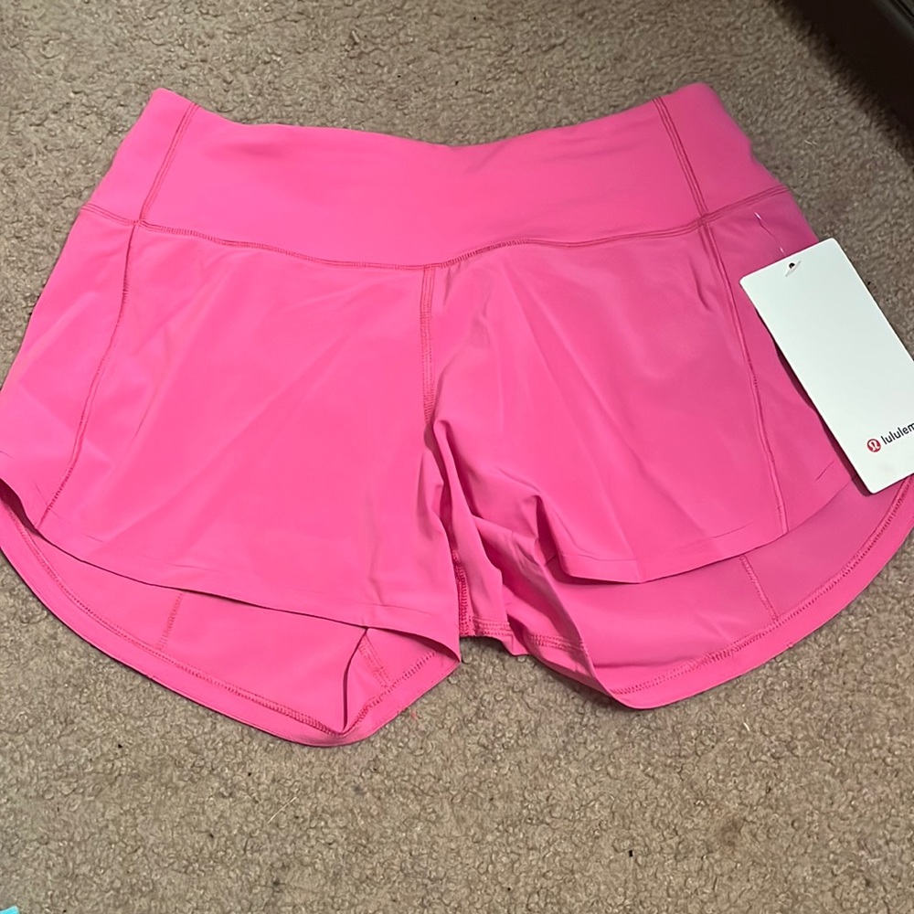 Lululemon Speed Up Shorts 4inch Sonic Pink